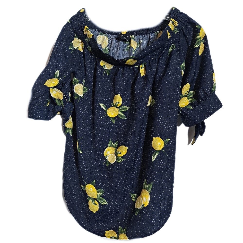 Anthropologie Lemon Peasant Top